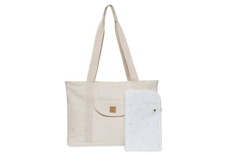 Jollein Diaper Bag Twill Natural with changing pad
