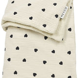 Meyco | Blanket Pre-washed Muslin 75x100cm - Sweet Heart