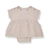 1+ In the family | Candela Newborn Dress - Nude