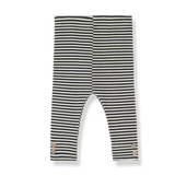 1+ In the family | Cora Striped Rib Leggings - Anthracite