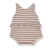 1+ In the family | Ilaria Newborn Swimsuit - Apricot