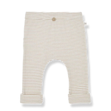 1+ In the family | Marco Striped Rib Leggings - Clay/Ivory