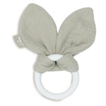 Jollein Silicone Teether Bunny Ears - Olive Green