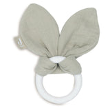 Jollein Silicone Teether Bunny Ears - Olive Green