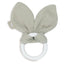 Jollein Silicone Teether Bunny Ears - Olive Green