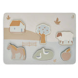 Jollein wooden puzzle farm