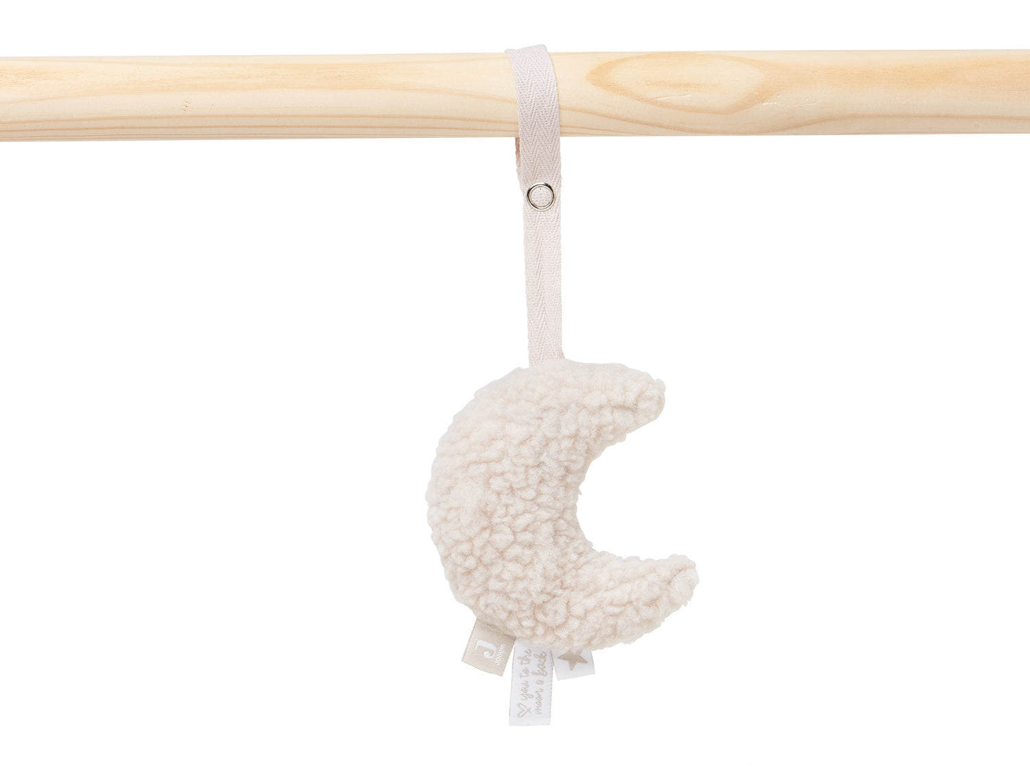 Jollein baby gym toys moon nougat close up