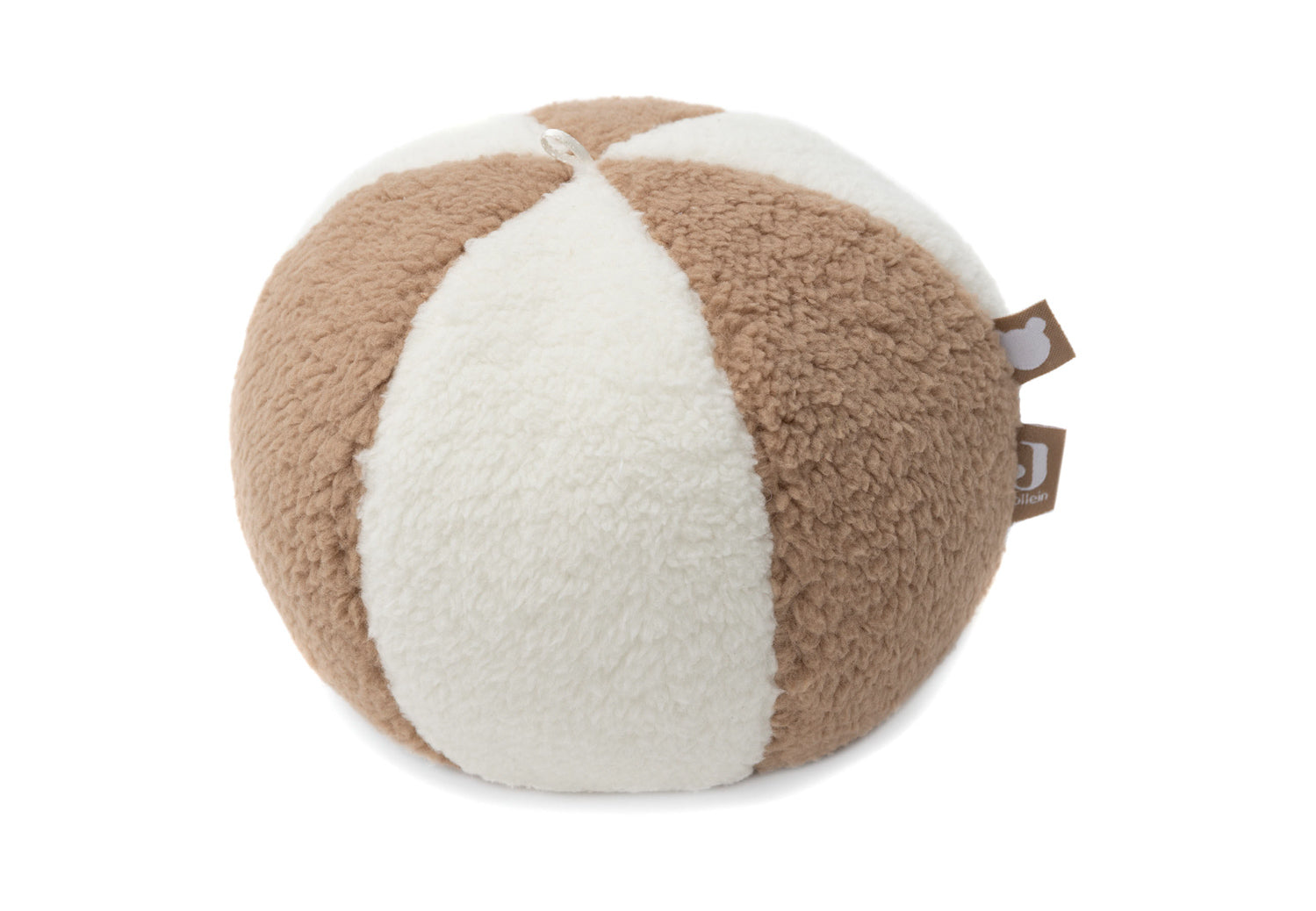 Jollein soft play ball in ivory and biscuit