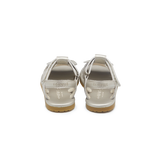 Donsje | Toddler Shoes Jiles Sky Sandals Golden Beetle - Silver Metallic Leather