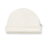 1+ In the Family baby hat Nuc in Ecru color