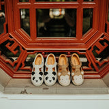 Donsje | Kids Shoes Sunni Panda - Off White Leather