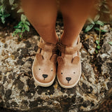 Donsje | Kids Shoes Esterre Bear - Bronze Metallic Leather