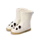 Donsje | Kids Shoes Wadudu Classic Boots Panda - Off White Leather