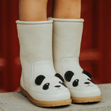Donsje | Kids Shoes Wadudu Classic Boots Panda - Off White Leather