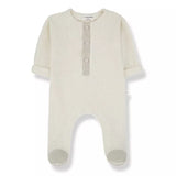 1+ In the family | Gaetan Newborn Onesie - Ecru