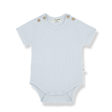 1+ In The Family | Denis Onesie Top - Misty Blue