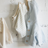 1+ In The Family | Tomaso Top Short Sleeves - Misty Blue