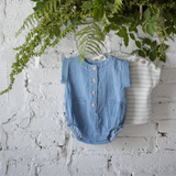 1+ In The Family | Carlo Romper - Denim