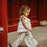 Donsje | Trousers Linen Fifis Poppy - Soft Sand