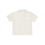 Donsje | Shirt Ifo - Warm White - Thyme Striped