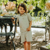 Donsje | Shorts Jortas - Warm White - Thyme Striped