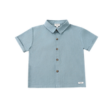 Donsje | Shirt Qrammie - Steel Blue Striped