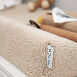 Meyco Changing Pad Cover Teddy Sand close up