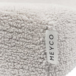 Meyco changing pad cover teddy greige color close up shot