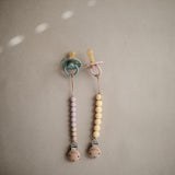 Mushie | Pacifier Clips Halo - Muted Yellow