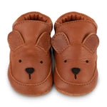 Donsje baby shoes arty bear leather cognac classic suede sole