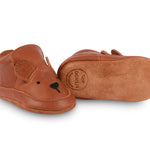 Donsje baby shoes arty bear leather cognac classic suede sole