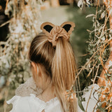 Donsje | Hair Scrunchie Polly Koala - Nubuck Truffle