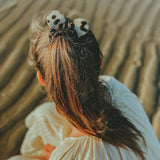 Donsje | Hair Scrunchie Polly Snow Leopard - Spotted Cow Hair