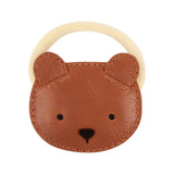 Donsje | Hair Tie Josy Bear - Leather Cognac Classic