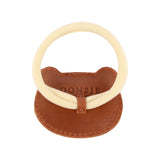 Donsje | Hair Tie Josy Bear - Leather Cognac Classic