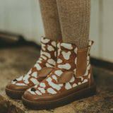 Donsje Kids Shoes Thuru Bambi Cow Hair Brown Spotted