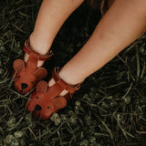 Donsje | Baby Shoes Spark Classic Bear - Cognac Leather