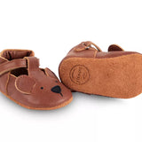 Donsje | Baby Shoes Spark Classic Bear - Cognac Leather