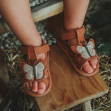 Donsje | Baby Shoes Tuti Sky Papillon - Walnut Nubuck