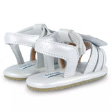 Donsje | Baby Shoes Vazi Peacock - Off White Metallic Leather