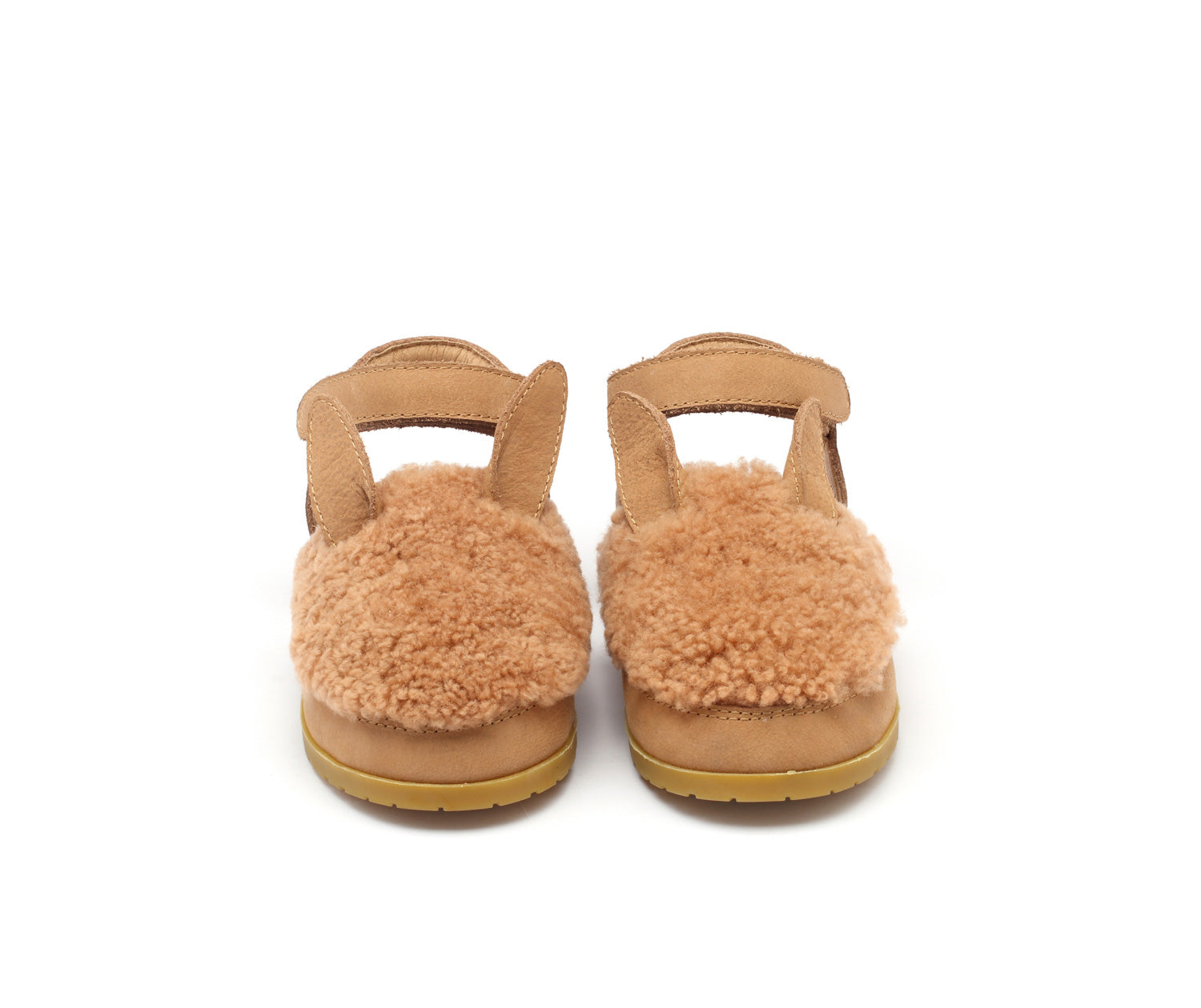 Donsje kids shoes Ela Alpaca Beige curly sheep wool