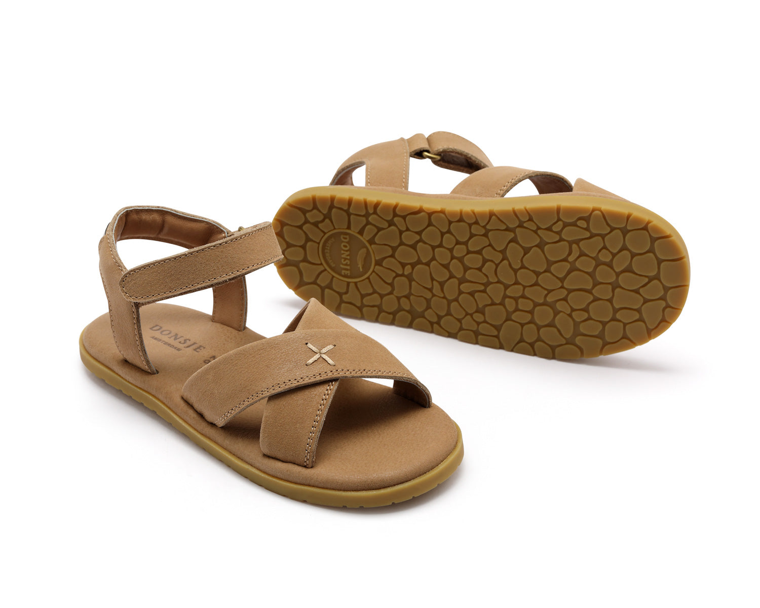 Donsje kids shoes otis taupe leather