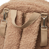 Jollein diaper bag backpack in boucle biscuit