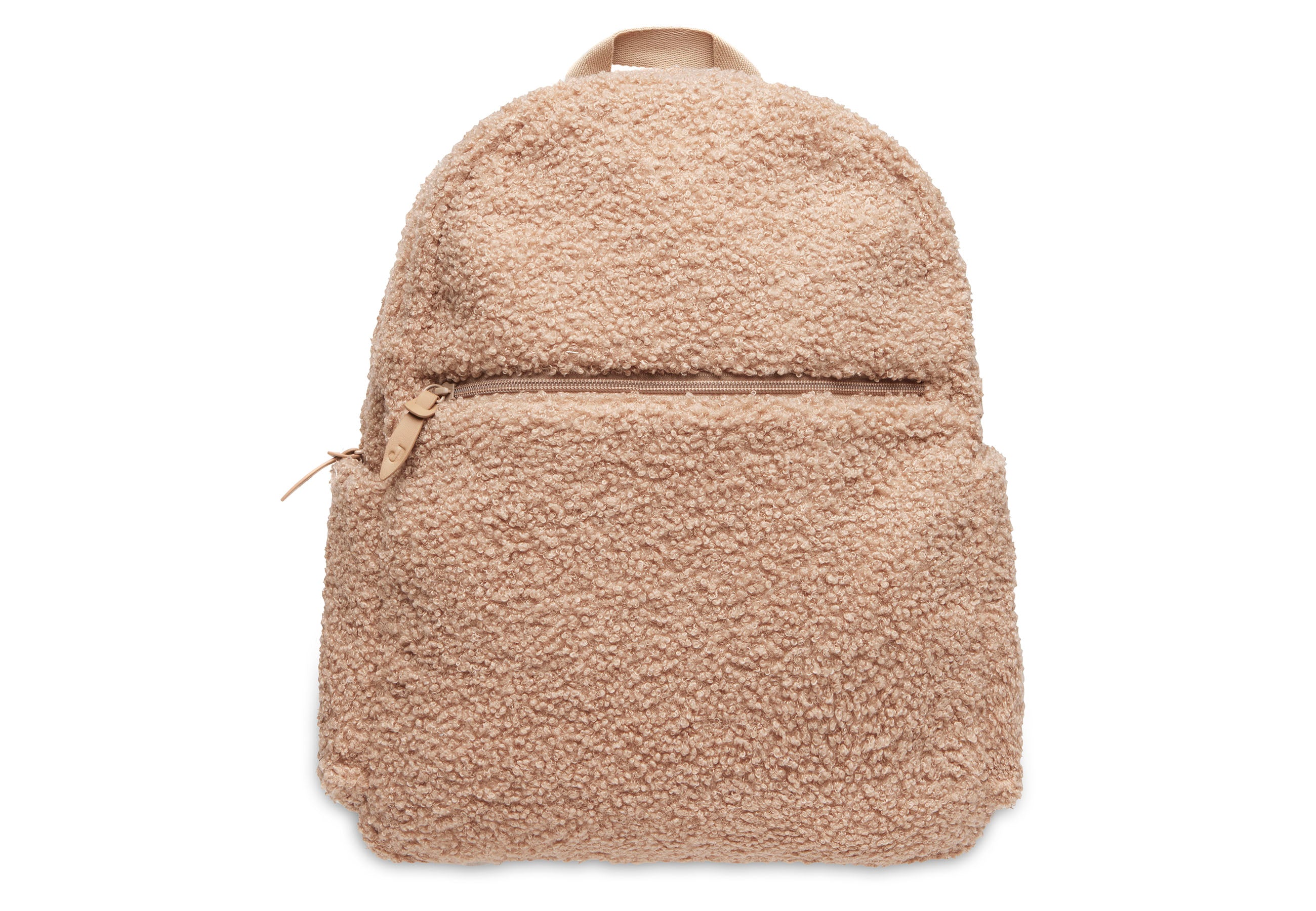 Jollein diaper bag backpack in boucle biscuit