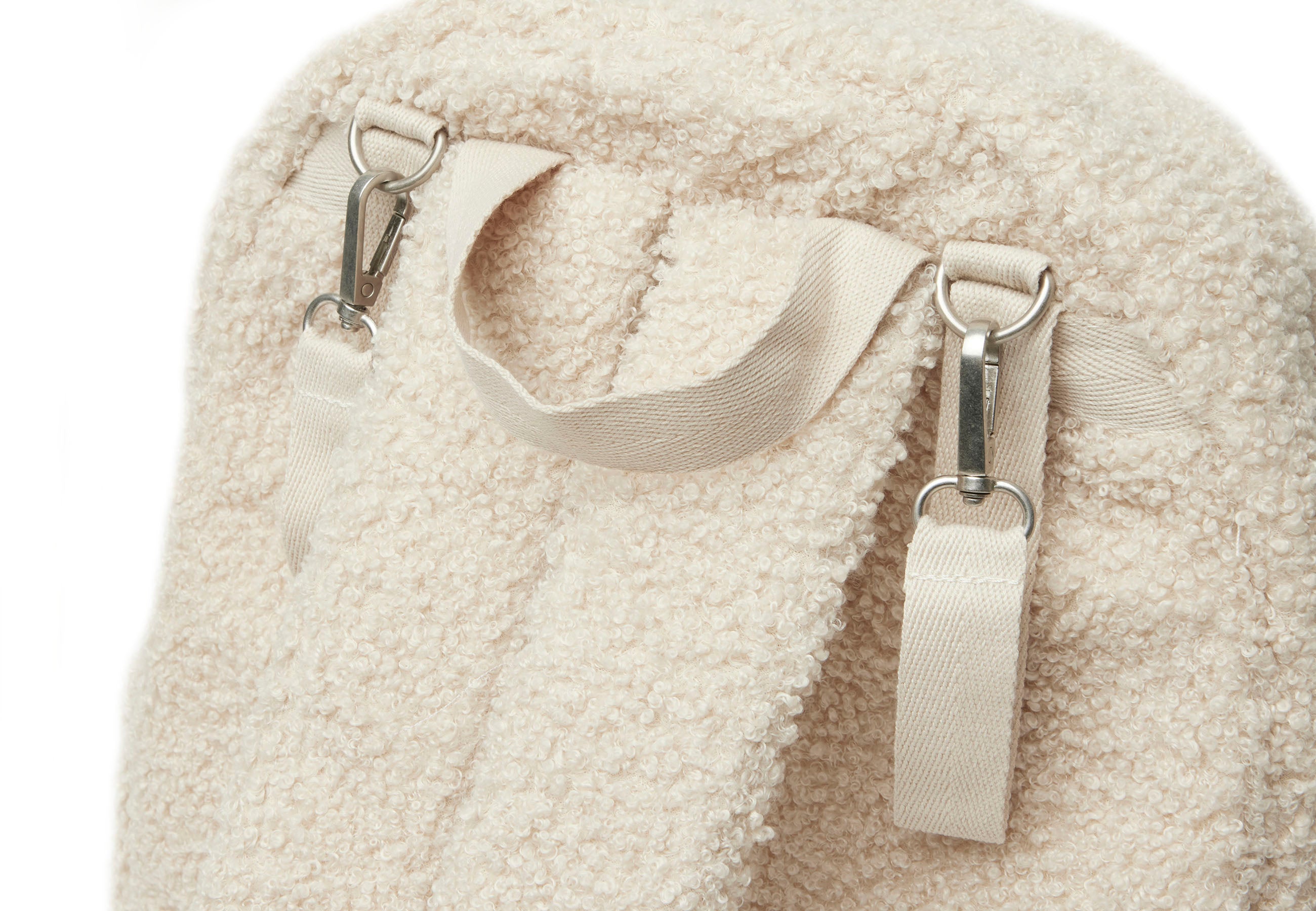 Jollein diaper bag backpack in boucle natural