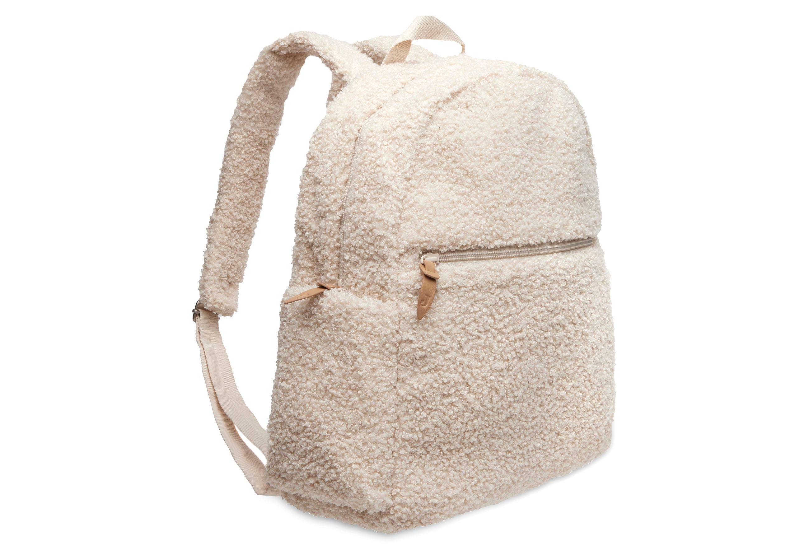 Jollein diaper bag backpack in boucle natural