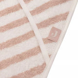 Jollein | Bath Cape Stripe - Wild Rose