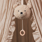 Jollein musical soft toy in teddy bear shape and naturel color