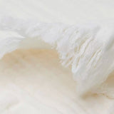 Jollein | Muslin Blanket with Fringe 75x100cm - Ivory