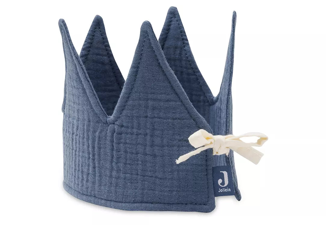 Jollein Birthday Crown Jeans Blue close up